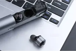 هندزفری بلوتوثی دوتایی و پاور بانک اوی مدل T8