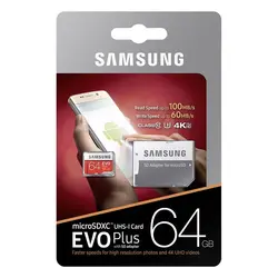 کارت حافظه سامسونگ مدل Evo Plus U3 ظرفیت 64 گیگابایت