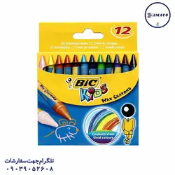 بیک - پاستیل 12 رنگ روغنی - پخش عمده لوازم تحریر آما