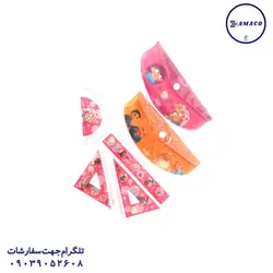 شکرستان - ست خط کش و نقاله و گونیا - پخش عمده لوازم تحریر آما