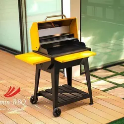 باربیکیو ذغالی مشکی و زرد AMINBBQ-Charcoal-yellow-062