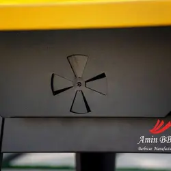 باربیکیو ذغالی مشکی و زرد AMINBBQ-Charcoal-yellow-062