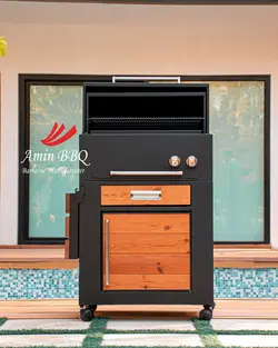 باربیکیو مشکی و ترموود AMINBBQ-BWRC-062