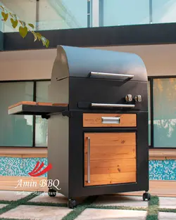 باربیکیو مشکی و ترموود AMINBBQ-BWRC-062