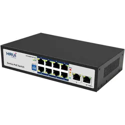 سوئیچ PoE-HRUI HR100-AF-82N - آراویژن