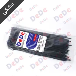 بست کمربندی پلاستیکی DeDe مشکی UV - آراویژن