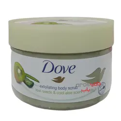 اسکراب بدن داو Dove حاوی عصاره آلوئه ورا و کیوی حجم 225 میلی
