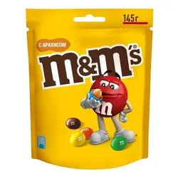 اسمارتیز دراژه بادام زمینی ام اند امز m&m's بسته 145گرمی