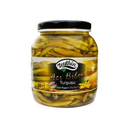 ترشی فلفل تند ترکیه وزن 1500 گرم