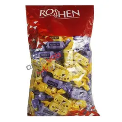 شکلات نوگات دو طعم روشن nougat کرم کاکائو و کرم برولی بسته 1 کیلویی