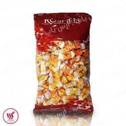 شکلات نوگات روشن nougat با مغزی Brulle و Cocoa بسته 1 کیلویی