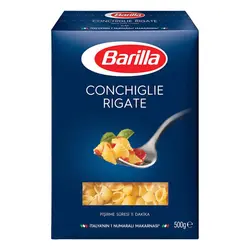 ماکارونی گوش ماهی ریز باریلا Barilla مدل Conchiglie RIGATE حجم 500 گرمی