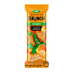 بیسکوییت رژیمی زردآلو برانچ Brunch وزن ۵۶ گرم