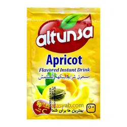 پودر شربت زردآلو آلتونسا ALTUNSA نوشیدنی فوری با طعم دلچسب وزن ۹ گرم