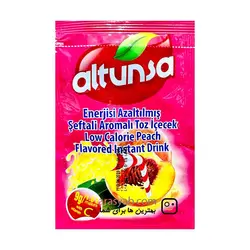 پودر شربت هلو آلتونسا ALTUNSA نوشیدنی فوری با طعم شیرین وزن ۹ گرم