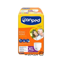 پوشک شورتی جان پد Canped بزرگسال سایز خیلی بزرگ ایکس لارج XL بسته 8 عددی