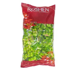 شکلات نوگات nougat روشن سبز با کارامل و مغز بادام زمینی بسته 1 کیلویی