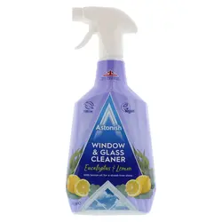 اسپری شیشه پاک‌کن Astonish با رایحه اکالیپتوس و لیمو