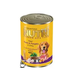 کنسرو سگ نوتری با طعم مرغ، گوشت قرمز و کدو تنبل