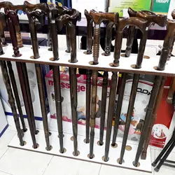 عصا چوبی طرح دار