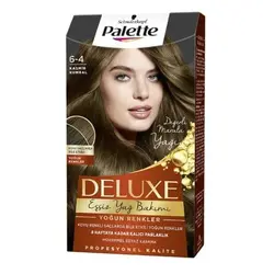 کیت رنگ موی پالت شماره 6.4 سری دلوکس Palette Deluxe  کشمیری خرمایی