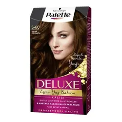 کیت رنگ موی پالت شماره 5.60 سری دلوکسPalette Deluxe شکلاتی گرم