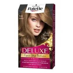 کیت رنگ مو پالت شماره 7.0 سری دلوکس Palette Deluxe (بلوند متوسط)