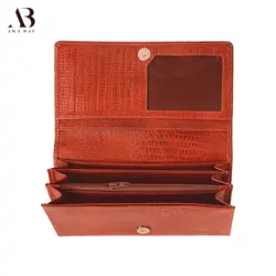 کیف پول کتی چرم - کد 1002