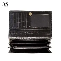 کیف پول کتی چرم - کد 1002