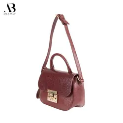 کیف درب دار چرمی - کد 3026