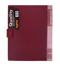 دفتر کلاسوری 200 برگ پاپکو مدل دکمه دار 608