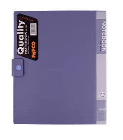 دفتر کلاسوری 200 برگ پاپکو مدل دکمه دار 608