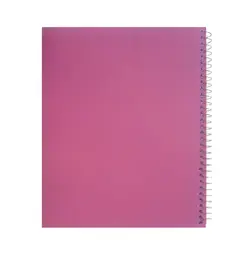 دفتر نقاشی سیمی 50 برگ جلد طلقی تک رنگ مدل 2000