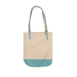 کیف پارچه ای 2 تکه گوشه طرح لوزی سبز کد 43711