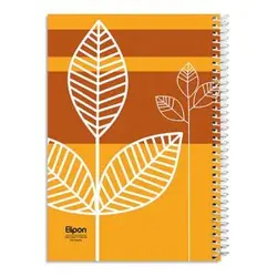 دفتر سیمی 100 برگ سیمی جلد سخت الیپون طرح کلاسیک کد 279