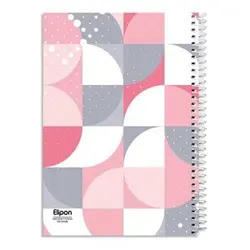 دفتر سیمی 100 برگ سیمی جلد سخت الیپون طرح کلاسیک کد 279