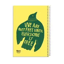 دفتر سیمی 100 برگ سیمی جلد سخت الیپون طرح کلاسیک کد 279