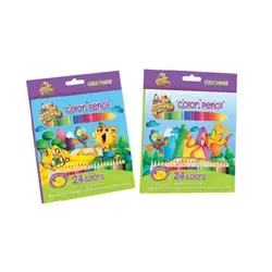 مداد رنگی 24 رنگ جعبه مقوایی ارژنگ