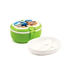 ظرف غذا پلاستیکی 2 طبقه مدل بیضی آریا