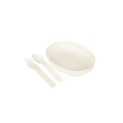 ظرف غذا پلاستیکی 2 طبقه مدل بیضی آریا