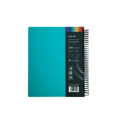 دفتر 200 برگ وزیری سیمی sam جلد p.p مدل کلاسیک