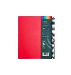 دفتر 200 برگ وزیری سیمی sam جلد p.p مدل کلاسیک