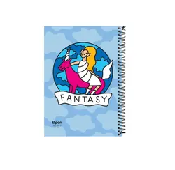 دفتر 60 برگ سیمی الیپون جلد پرسی طرح فانتزی کد 227