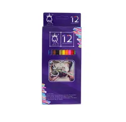 مداد رنگی 12 رنگ جعبه مقوایی ام کیو