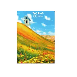 دفتر سیمی 80 برگ جلد پرسی سیبو طرح life style