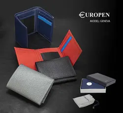 کیف پول و جاکارتی چرم طبیعی یوروپن مدل جنوا GENEVA