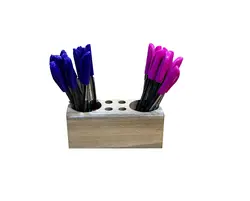 استند جاقلمی مدل چوب طبیعی سایز 15 سانتی متر