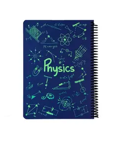 دفتر فرمول فیزیک جلد سخت دات نوت رنگ آبی نفتی