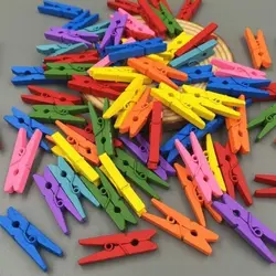 گیره چوبی رنگی