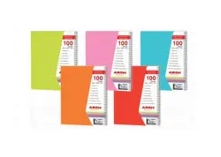 دفتر 100 برگ عرش مدل تک رنگ طلقی کد 25